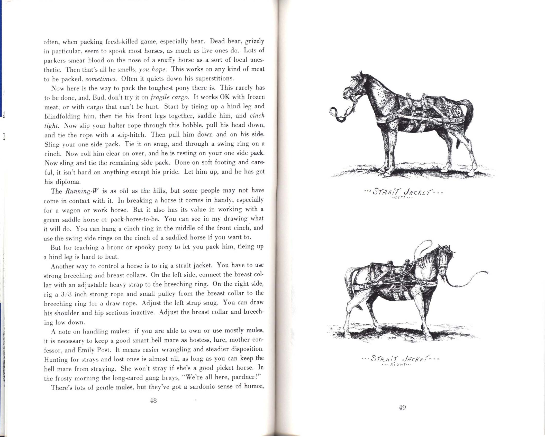 HORSES, HITCHES & ROCKY TRAILS: "the packer's bible". john1669g